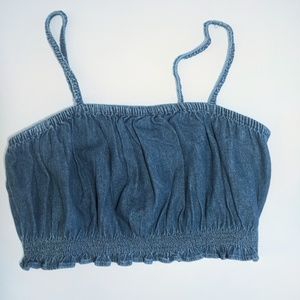 American Eagle Denim Crop Top NWOT